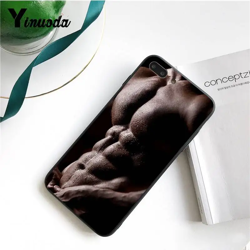 Yinuoda для iphone 7 6 X корпус мужской мышцы человек много цветов Роскошный чехол