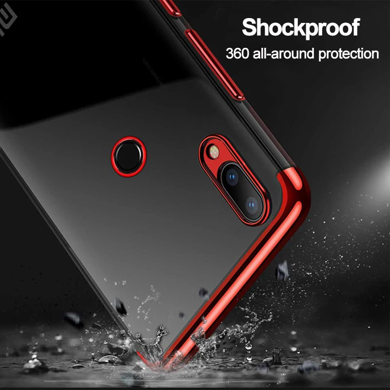 Hacrin чехол для Xiaomi Redmi 7 Прозрачный Бампер ТПУ Силиконовый противоударный |