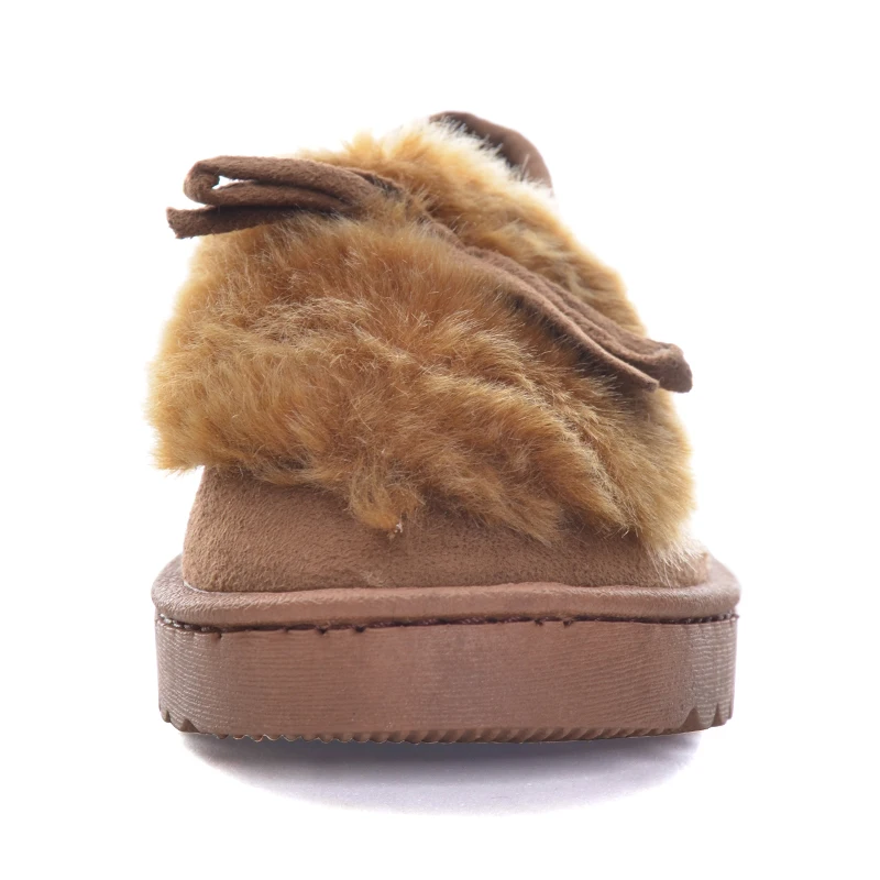 HEE GRAND/зимняя женская обувь с круглым носком украшенная искусственным мехом