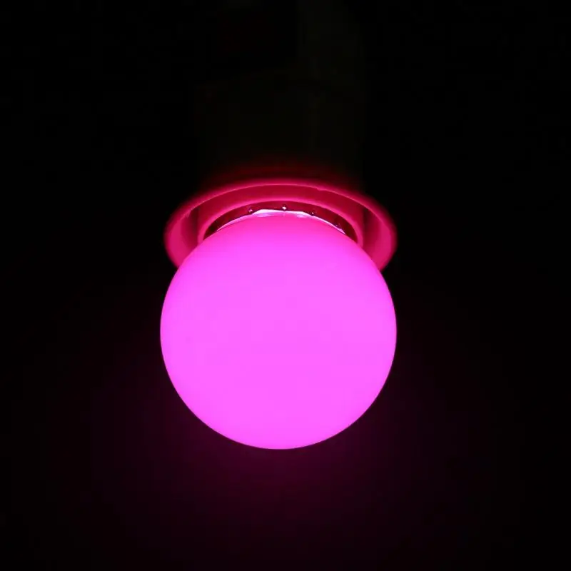 Pink 3 Вт E27 Светодиодный светильник круглый цветной Глобус светильник для дома Бар вечерние декоративная лампа, освещение - Цвет: Pink