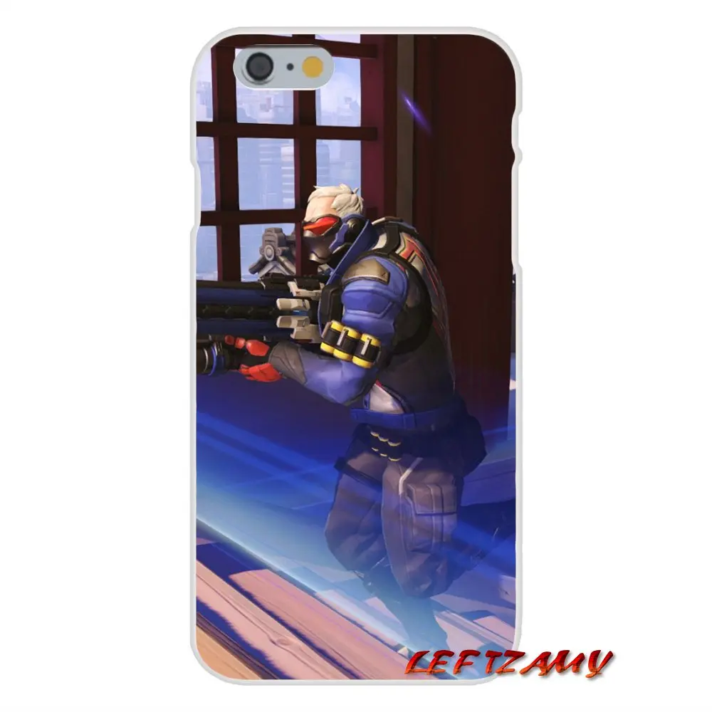 game Overwatch OW Soldier 76 For Samsung Galaxy S3 S4 S5 MINI S6 S7 edge S8 S9 Plus Note 2 3 4 5 8 Accessories Phone Case Covers | Мобильные