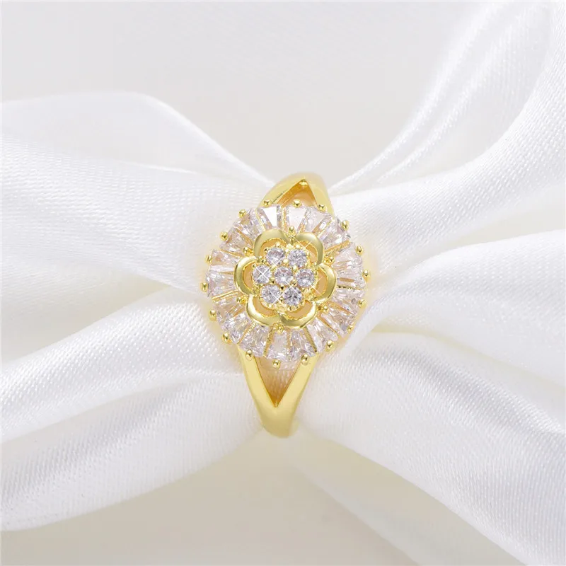 Популярные женские серьги-гвоздики с кристаллами Swarovski Белый циркон кольцо Bijoux