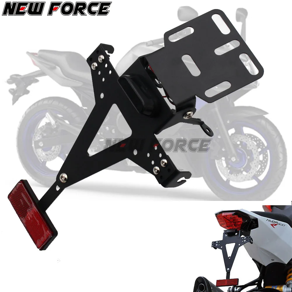 Мотоцикл ХВОСТ Tidy Fender Eliminator номерной знак держатель LED свет для Kawasaki ZZR KLR 600 400