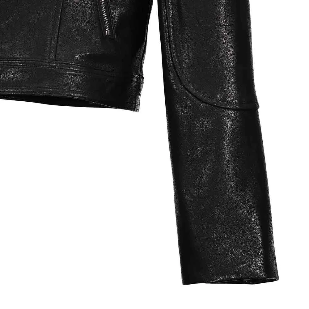 Гот черный Босоножки из искусственной pu кожи пальто Горячая распродажа женская