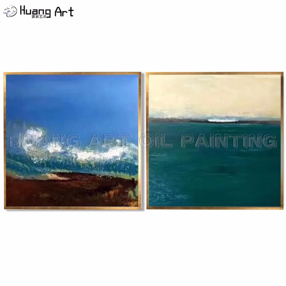 

Skilled Artist Hand-painted Mondern Seascape Oil Painting on Canvas for Living Decor Modern Abstract Landscape Wall Painting