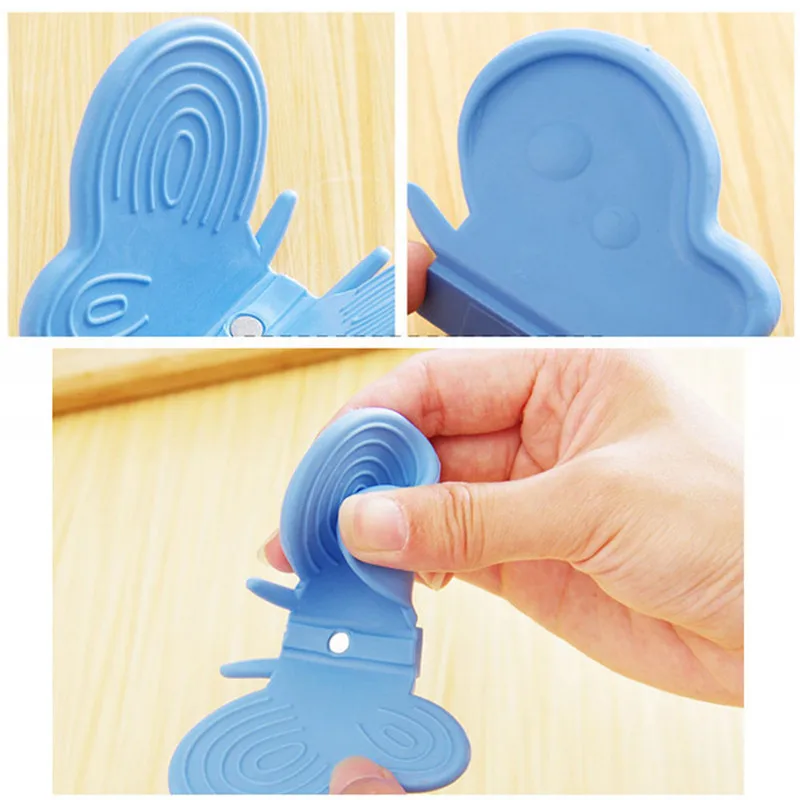 

BalleenShiny 2pcs Butterfly Silicone Oven Mitt Cooking Tools Heat Insulation Non-slip Kitchen Gadgets Plate Finger Gloves Holder