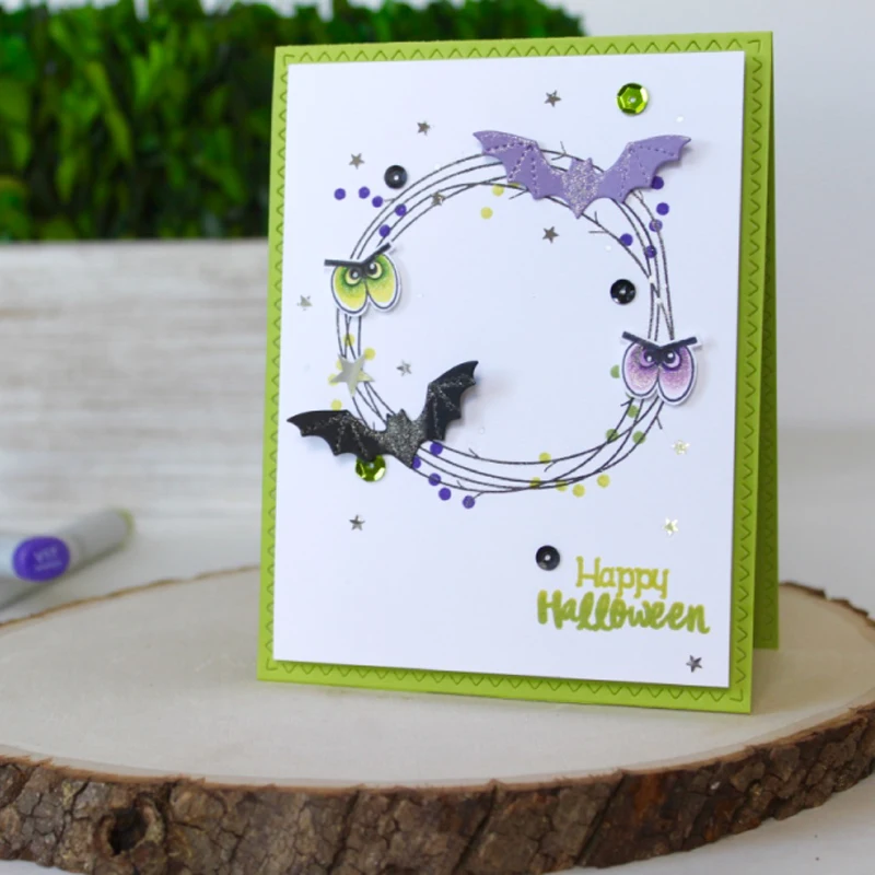 Хэллоуин EEK BOO элементы прозрачный штамп прозрачные штампы для DIY бумажные карточки для скрапбукинга декоративные ремесла поставки 4x4 дюймов