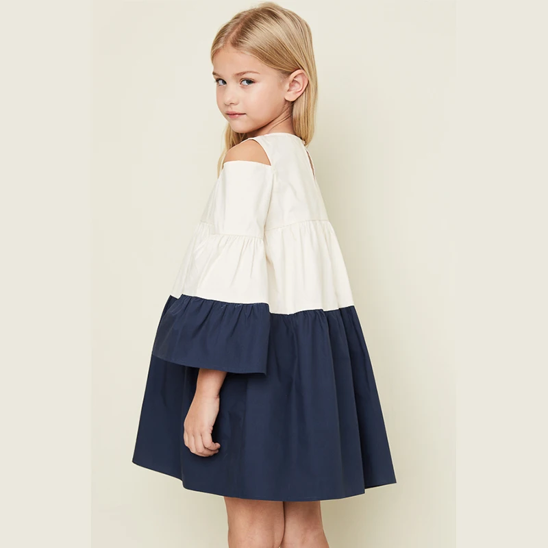 Girls Dresses 100% Cotton Kids Party Clothing Costume Dress For Teenage Clothes 7-14 Years Spring Summer Mini | Детская одежда и