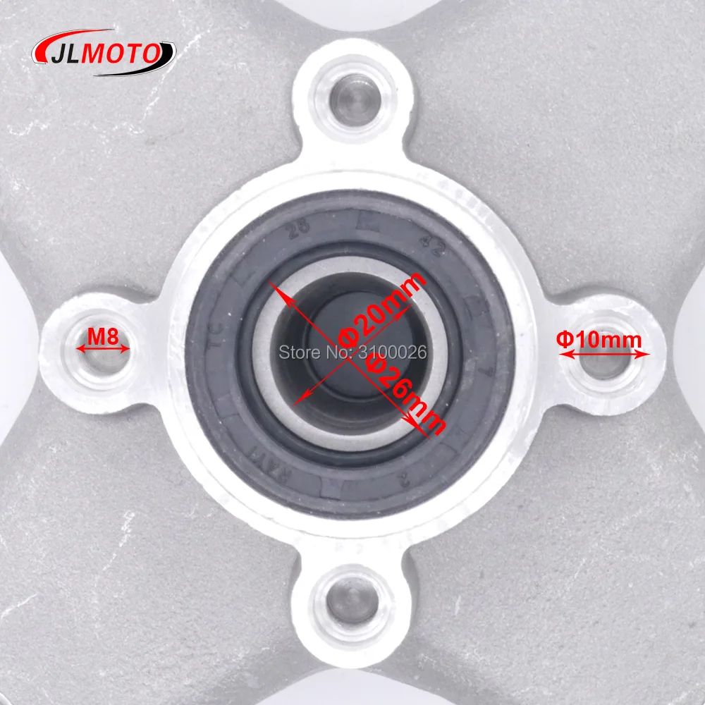 M10 156mmX4 ступица переднего колеса подходит для Motoland 250S YAMAHA RAPTOR ATV YFM 250 350 3GD 25111 20 00 QUAD