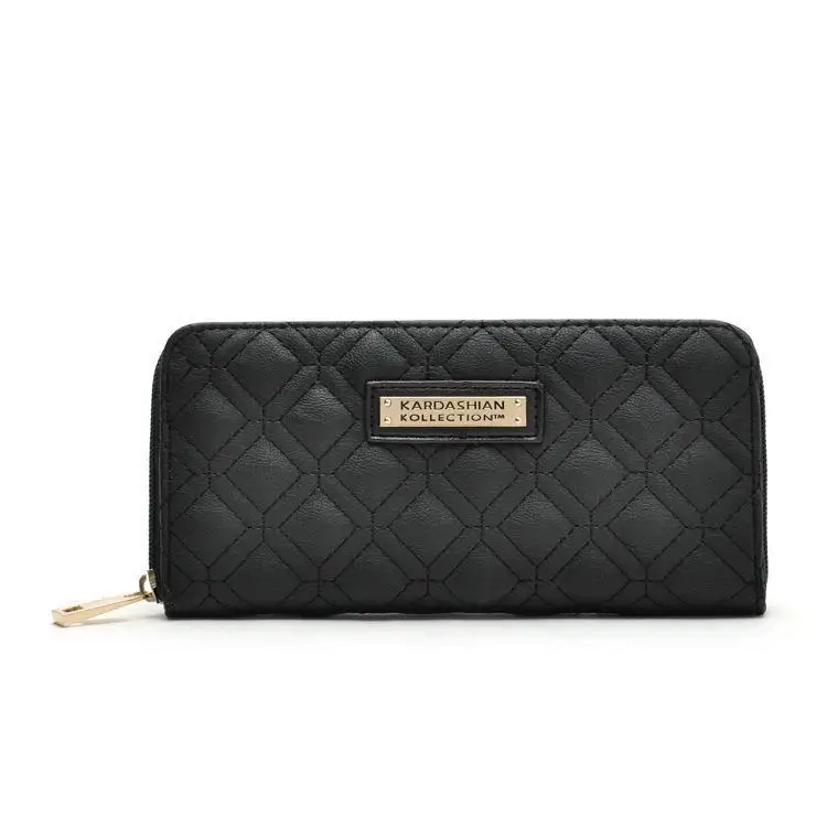 Черный Porte Monnaie Femme Portefeuille Homme женские кошельки Кошелек Portemonnee Carteras Portafoglio Donna Carteras Mujer женские - Цвет: Черный