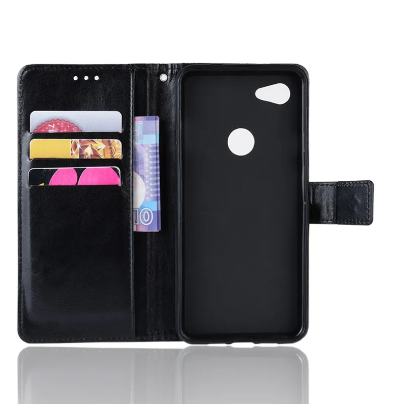 Роскошный кожаный флип кошелек для Google Pixel 3a XL чехол с функцией подставки и