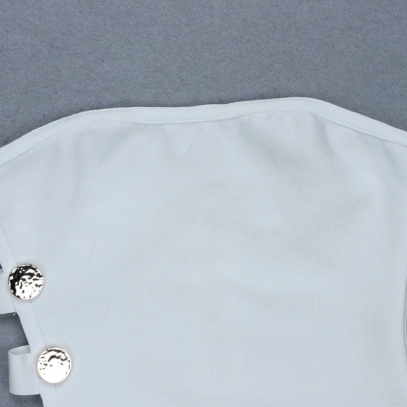 INDRESSME, сексуальные женские бандажные Боди без бретелек, белые открытые леггинсы с заклепками, Женский облегающий летний купальник