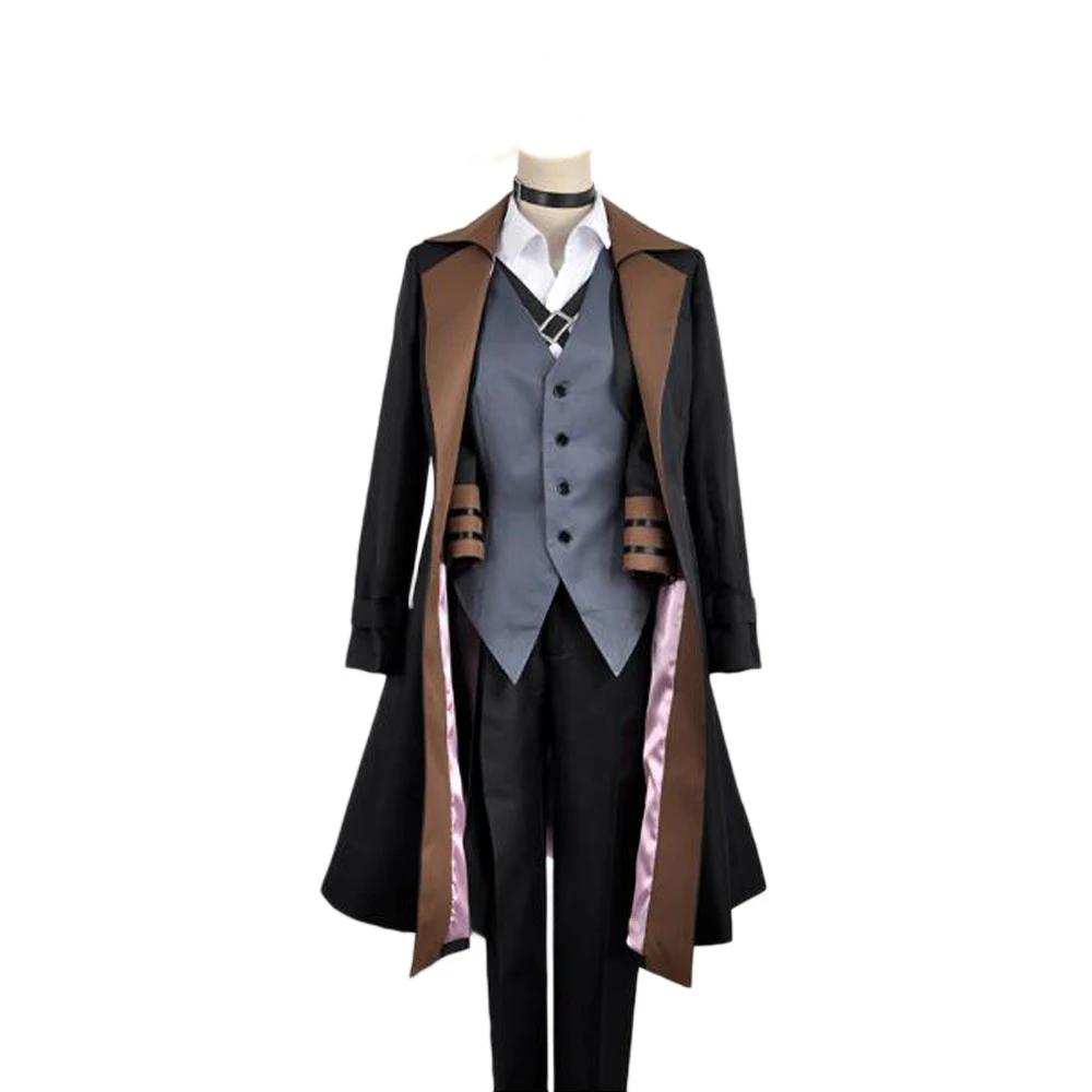 Costume no Hat Аниме Bungou бродячие собаки Косплей Костюм Chuya Nakahara Косплей Костюм порт мафия накахара чуя костюм для мужчин - Color: Costume no Hat