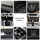 Для VW Golf 7 MK7 VII 13-17, Автомобильный интерьер из углеродного волокна, сигнасветильник для выпускного отверстия воздуха, переключатель для окон и стаканов