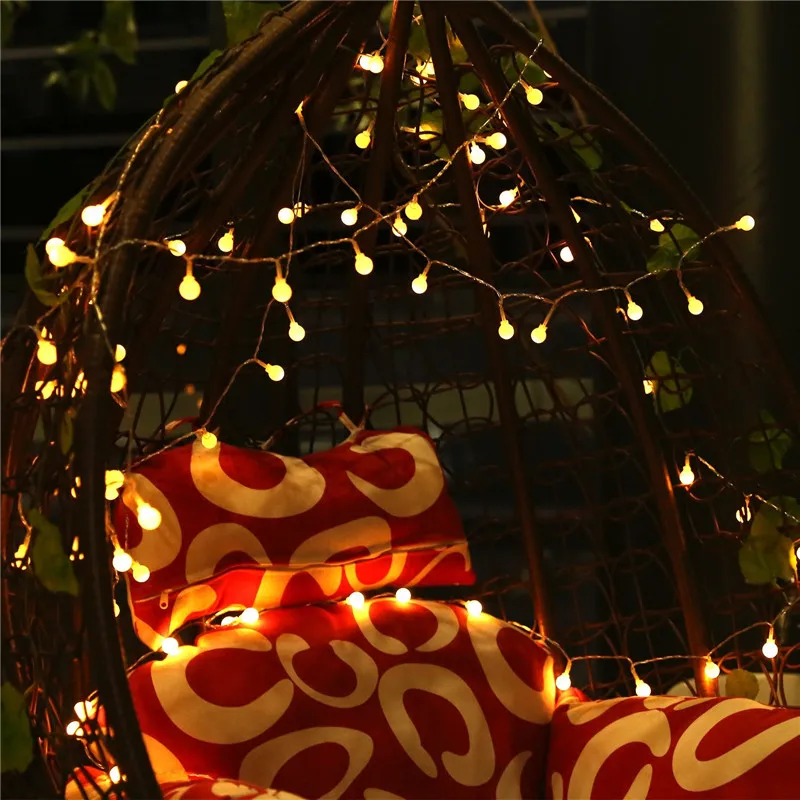 5M 50 LED Garland USB 5v Ball Fairy String Lights for New Year Christmas Festival Party Wedding Lamp Home Decoration led light | Лампы и