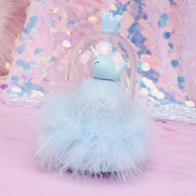 Vogliovoi Night Light Cartoon Unicorn Narwhal Whale Resin Ornaments For Children Kid Bedside Reading Table Decoration | Лампы и