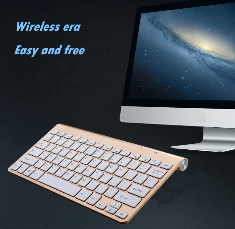 Беспроводная клавиатура с Bluetooth 3 0 для Apple iPad/iPhone серии/Mac Book/Samsung телефонов/ПК