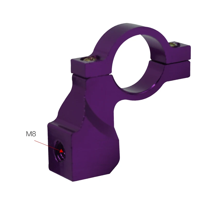 Purple(M8) 2шт 8 м 10 м универсальный для мотоцикла, велосипеда, вездехода заднего вида кронштейн для зеркала держатель адаптера зажимной винт алюминиевый 22 мм 7/" Руль - Цвет: Purple(M8)