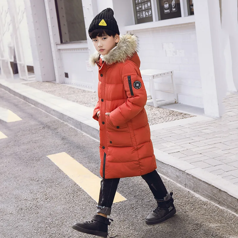 2019 детская зимняя куртка Одежда для маленьких мальчиков Детский пуховик пальто