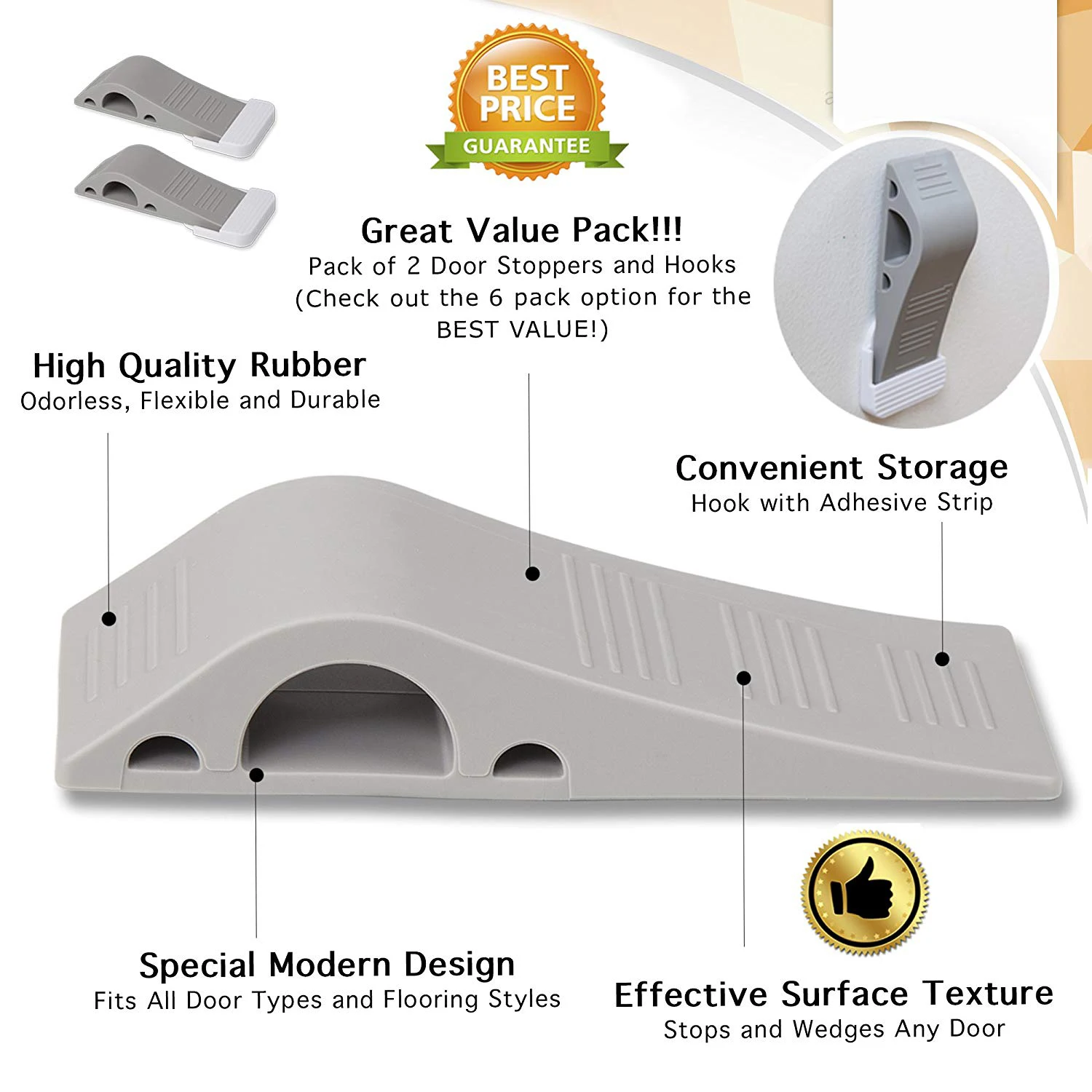 Дверная пробка комплект из 2 предметов Высококачественная сверхмощная дверная