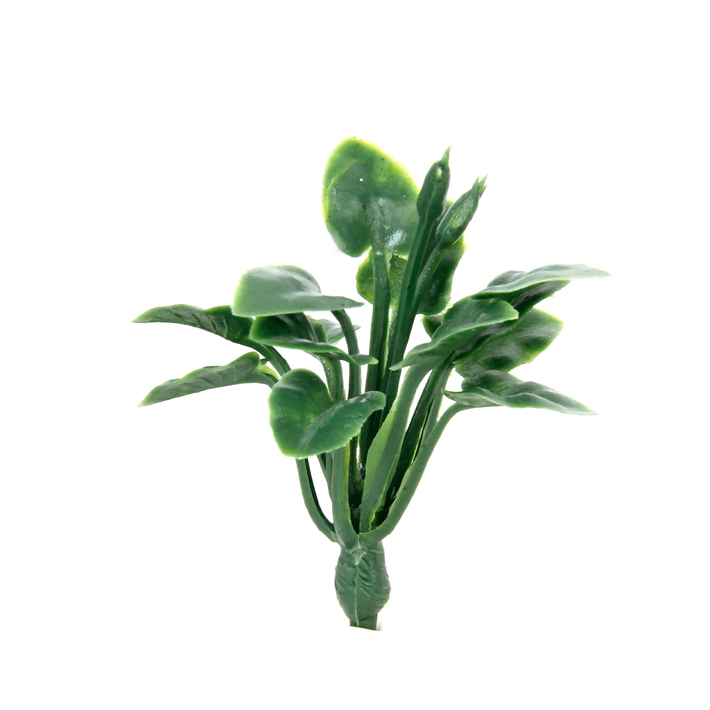 50pcs Plastic Railway Landscape Model Ground Cover Grass with Heart-Shaped Leaves | Игрушки и хобби