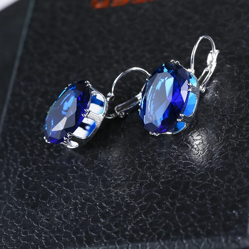 Женские серьги кольца с фианитом 13 х18 мм 4 цвета|colorful hoop earrings|hoop earrings for womenfashion |