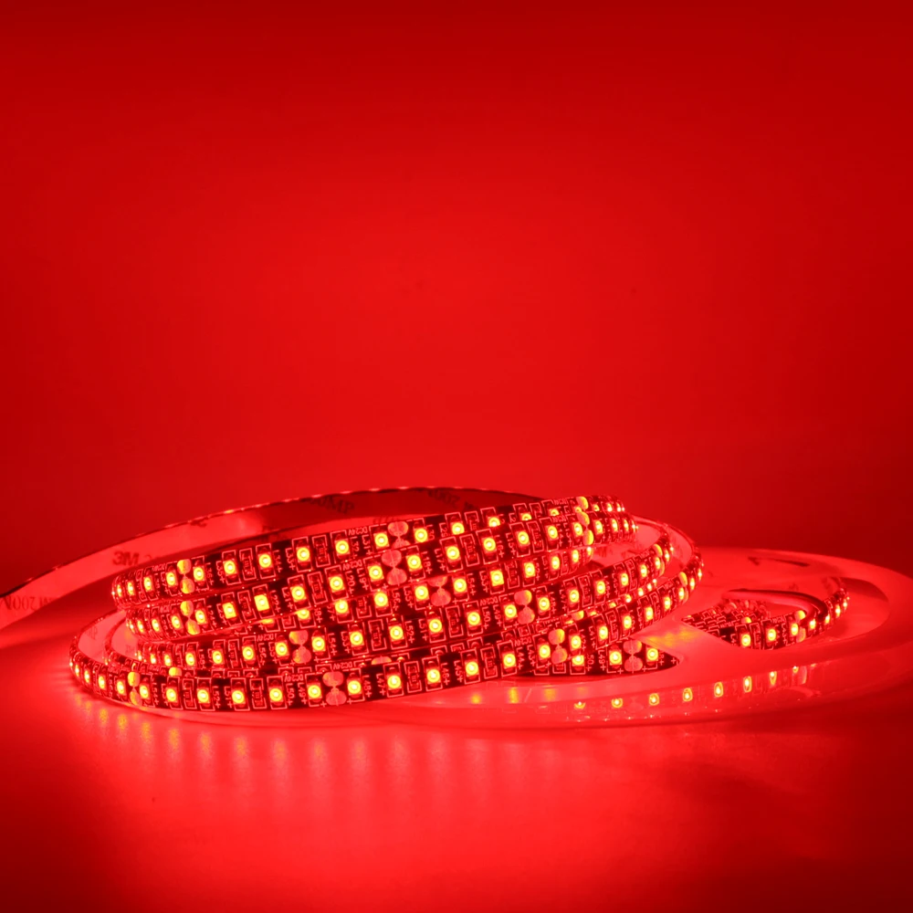 Светодиодная лента 5050 3528 RGB черная печатная плата 12 В гибкий светодиодный