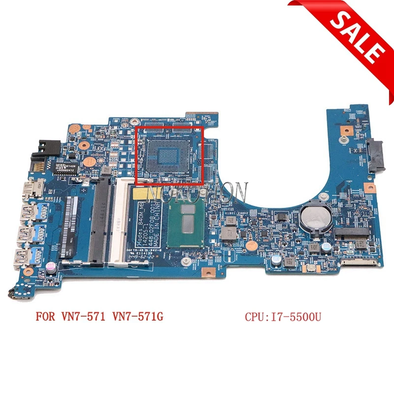 NOKOTION NBMQJ11006 NB. MQJ11.006 448.02F08. 0011 для acer V Nitro VN7 571 571G материнская плата ноутбука SR23W I7 5500U