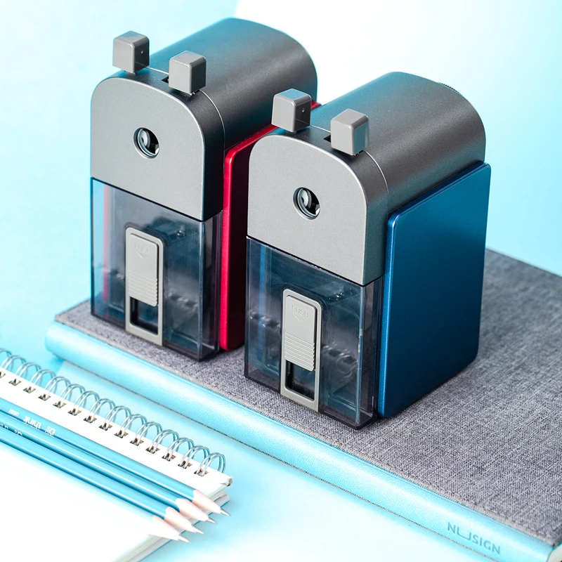 Deli металлическая точилка для карандашей многофункциональная большая емкость