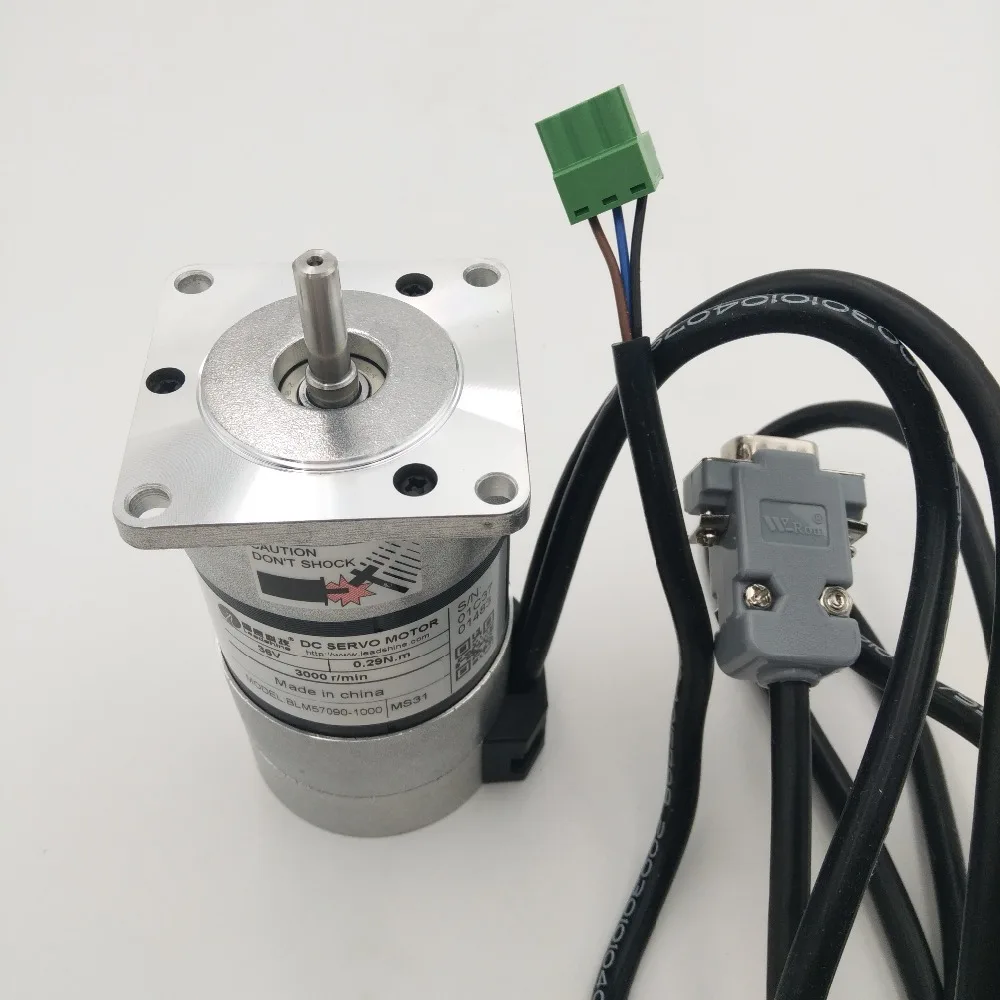 Бесщеточный Серводвигатель Leadshine постоянный ток BLM57090 1000 DC36V 90 Вт 3 45 А 0 29 нм 3000