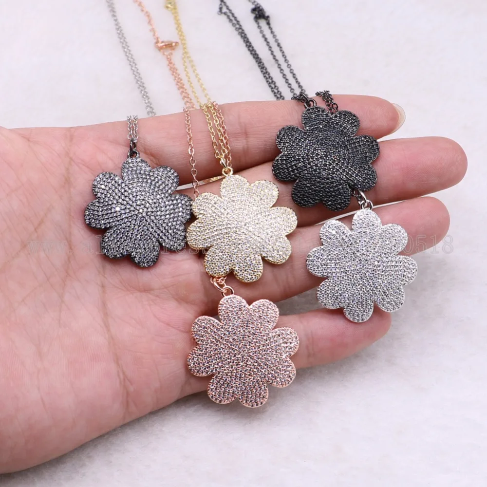 Ожерелье с цветами из 5 нитей оптовая продажа ювелирных изделий 18 дюймов костюм