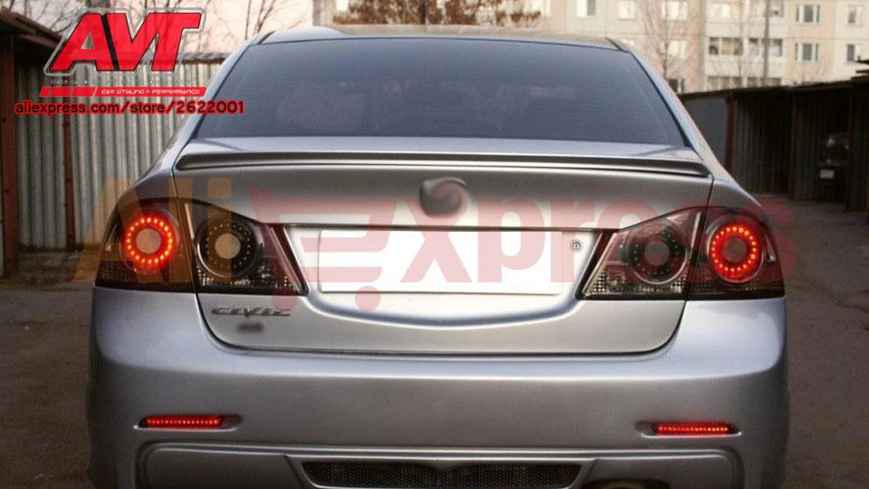 Чехол для спойлера Honda Civic 4D 2006-2008-2011 спортивный стиль Стайлинг автомобиля