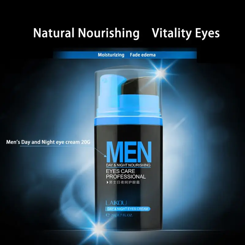 20g Men Eye Cream Day and Night Care Face Remove Black Circle Puffiness Anti-wrinkle |