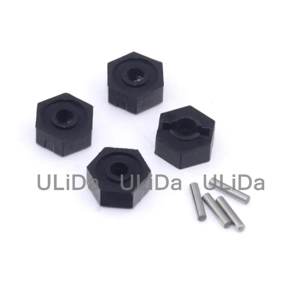 

4pcs 6.0 Wheel Hex 12mm Drive Hubs With Pins For HSP 02100 HPI Tamiya Traxxas Car Buggy Monster