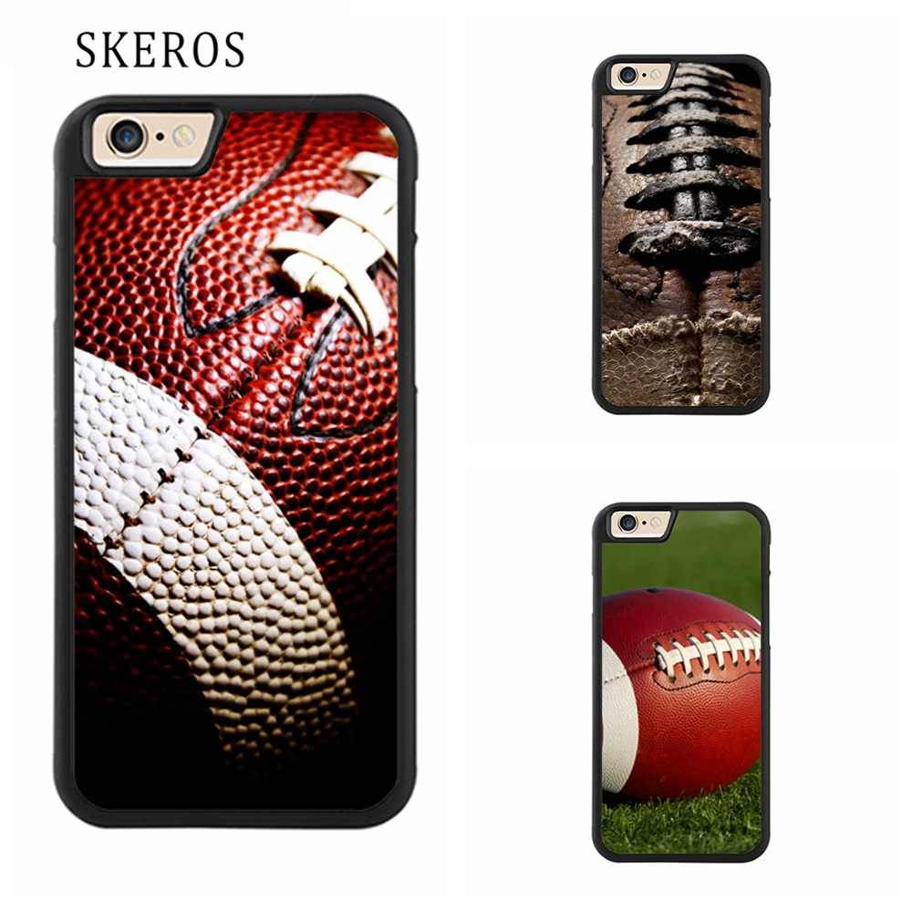 SKEROS Американский футбол полный защитный чехол для iPhone X 4 4S 5 5S 6 6s 7 8 plus # qq12 |