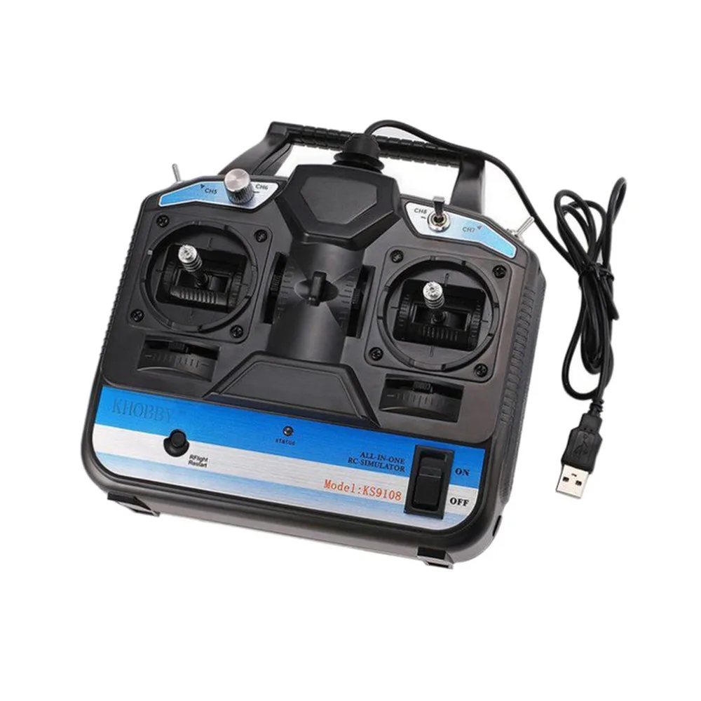 8CH RC симулятор полета передатчика радиоуправляемой модели к компьютеру для