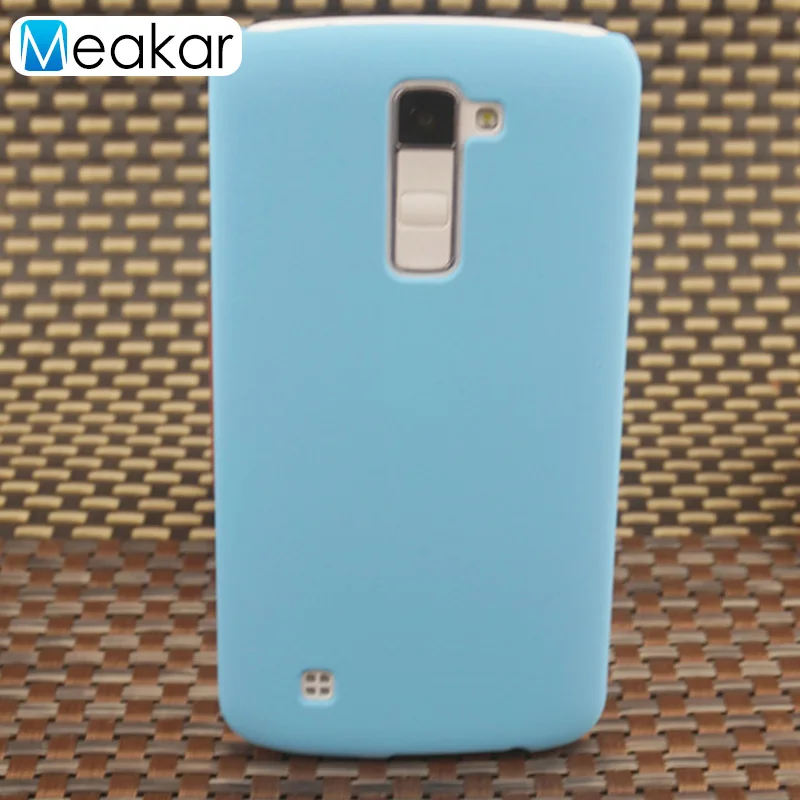Пластик Coque 5.0For Lg K7 чехол для Lg K7 Tribute 5 двойной Lg-X210 X210 X210Ds LS675 MS330 телефона чехол-лента на заднюю панель - Цвет: sky blue