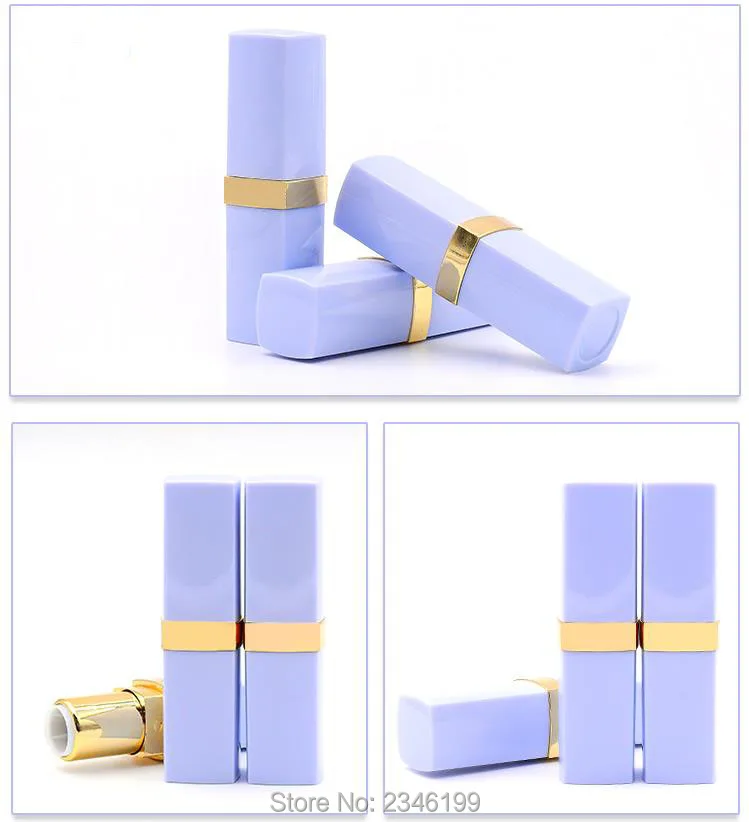 

50pcs/lot Purple Elegant Empty Lipstick Tube, DIY Beauty Lipstick Tubes, 12.1mm Superior Quality Lip Balm Filling Container