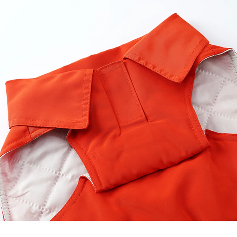 Осенне зимняя жилетка для собак водостойкая двусторонняя имитация питбуля