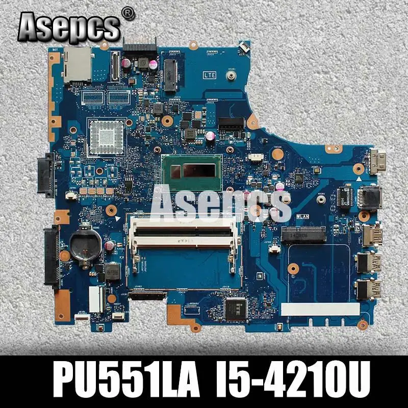 

Asepcs PU551LA материнская плата для ноутбука For Asus PU551LA PU551LD PU551L PRO551L тест оригинальная материнская плата I5-4210U
