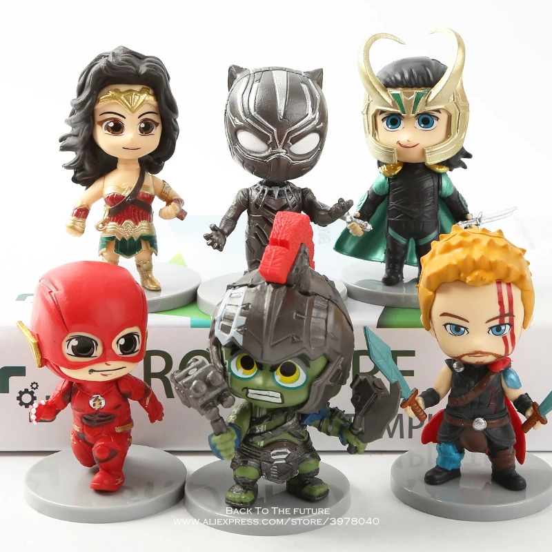 Экшн фигурка из мультфильма Marvel 6 шт./компл. Q|Игровые фигурки и трансформеры| |