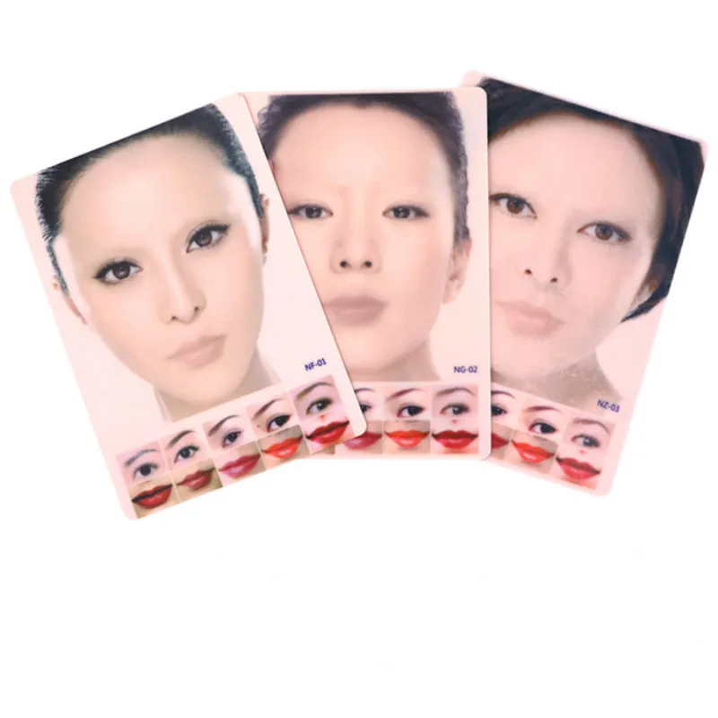 

Permanent Makeup 4D False Practice Skin Silicone Beauty Eyebrow Lips Face Tattoo