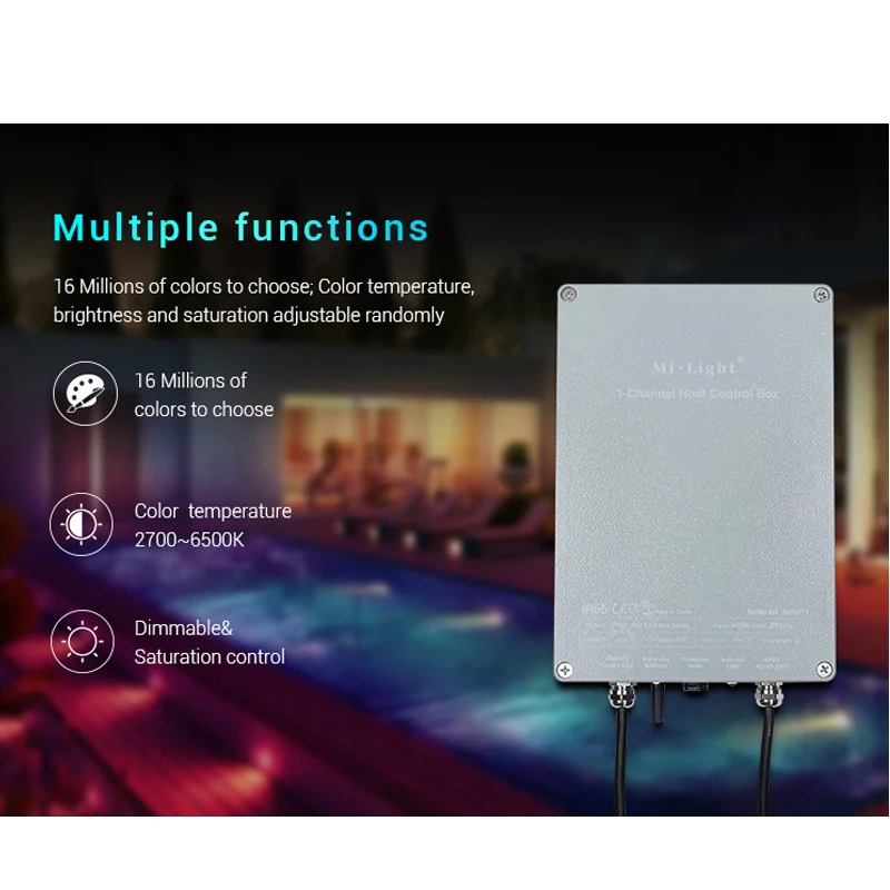SYS-PT1 1-Channel Host Control Box LED Controller 2.4G Wireless Remote Smartphone APP Alexa Voice DMX512 | Лампы и освещение