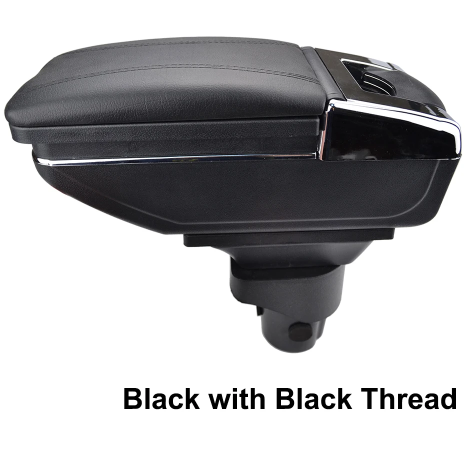 Black thread Поворотный подлокотник для Nissan VERSA Sedan Latio Sunny 2012- подлокотник ящик для хранения Renault Scala 2013 - Название цвета: Black thread