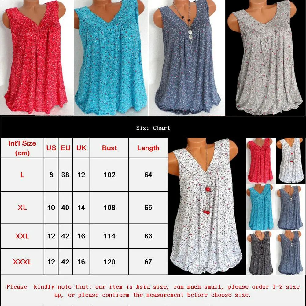 Женская Повседневная майка без рукавов с V-образным вырезом и цветочным принтом |