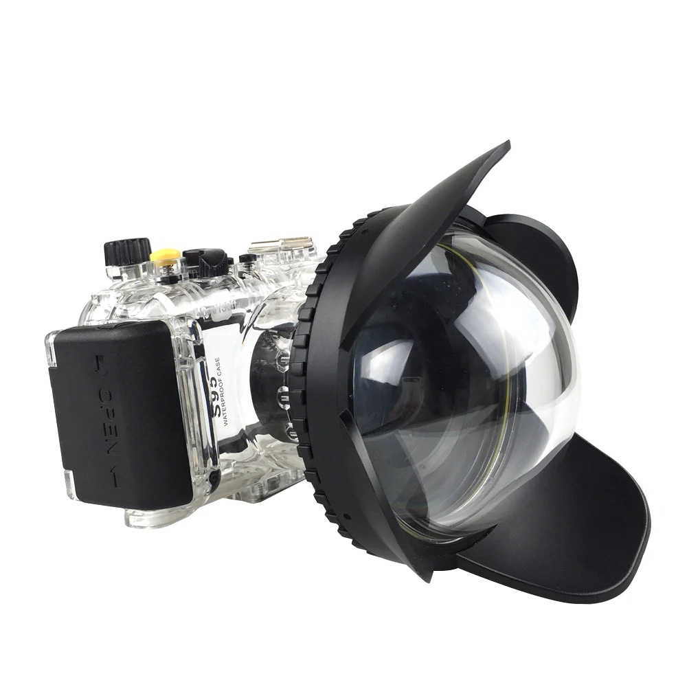 40 м подводный Камера Водонепроницаемый Корпус для Canon S95 Камера прозрачный чехол из ТПУ с аквалангом фотографии в дождливые крышка