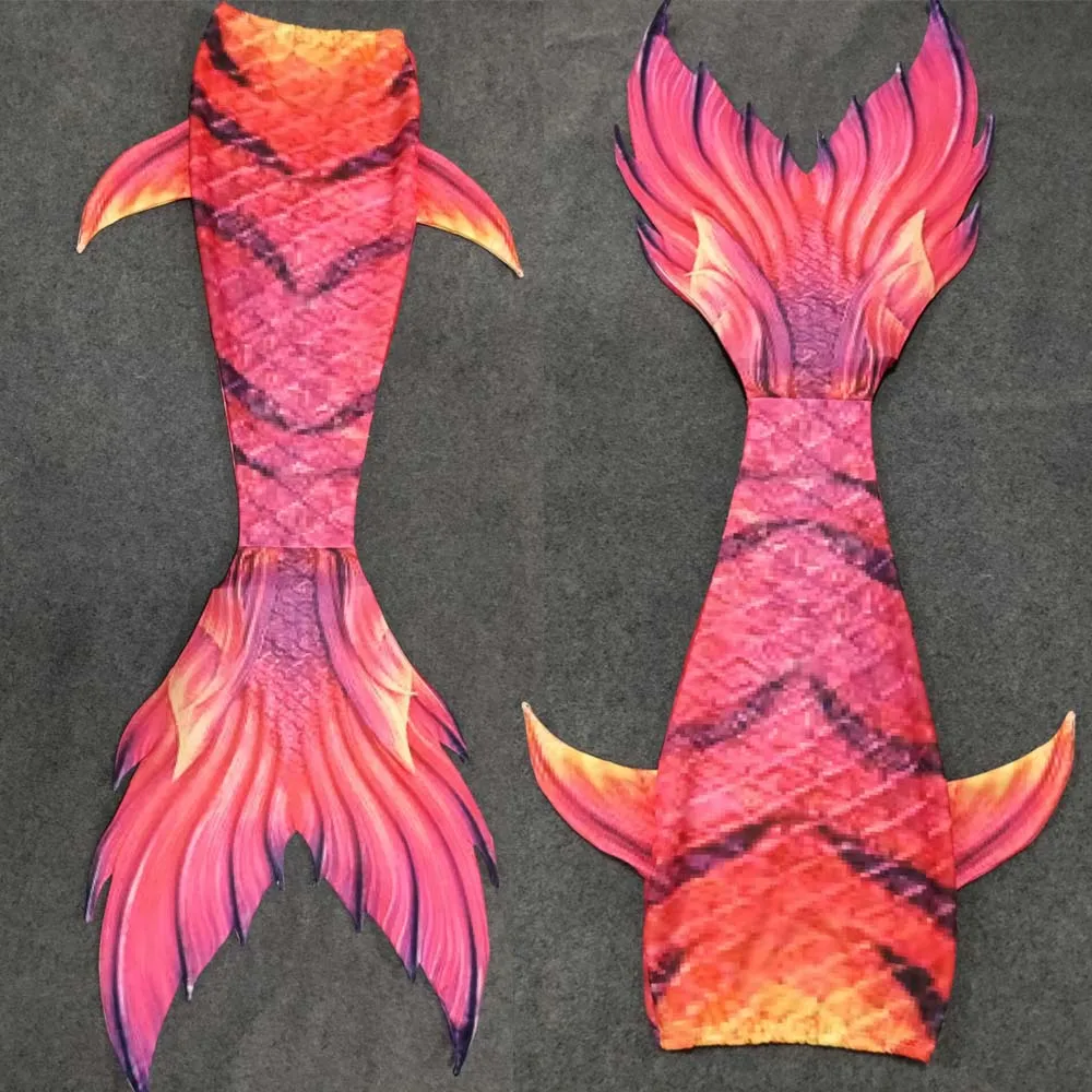 

Customized Mermaid Tail Cosplay Costume 2019 zeemeerminstaart met monofin Fins For Girls Adult Kids Swimmable Cosplay Costumes