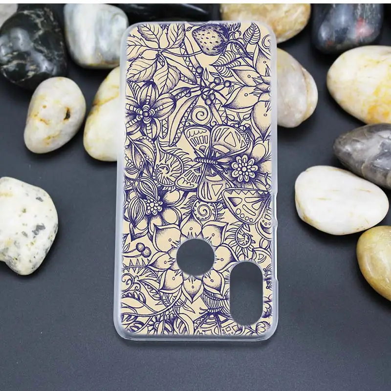 Для Xiao mi Red mi Note 7 Go 6 6A Pro S2 5 Plus 4X mi Play 8 lite A2 A1 Прозрачный жесткий пластиковый чехол Datura с цветочным принтом, мандалой и цветами