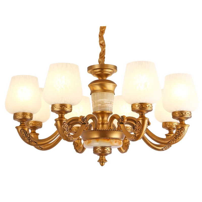 

Zinc Alloy Glass Modern LED European Chandeliers for Home Dec