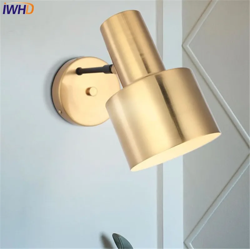 

Simple Modern LED Wall Light Fixtures Gold Iron Adjustable Wall Sconce Bedroom Bedside wall Lamp Indoor Lighting Wandlamp